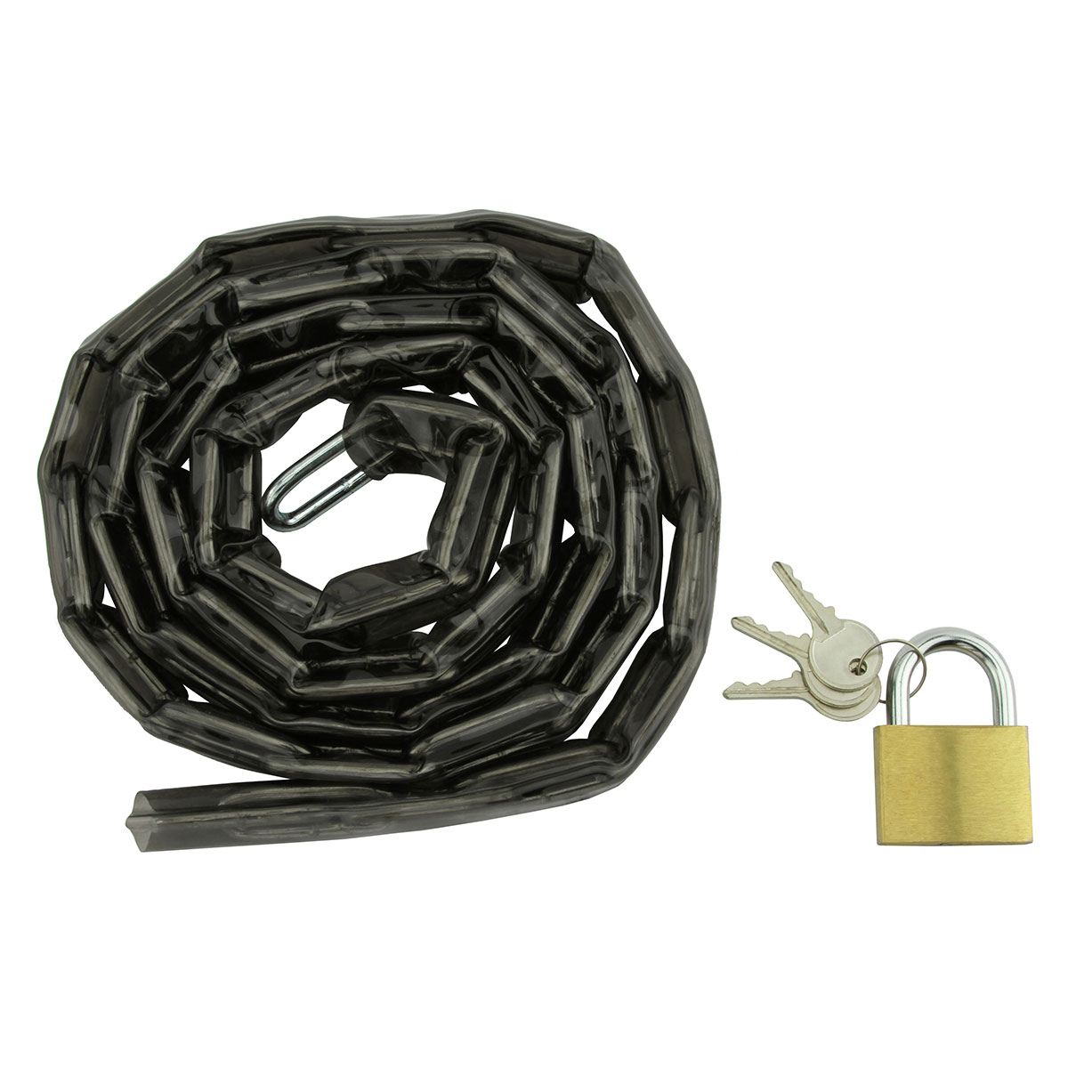 Chain Lock 5mm x 72 Black.